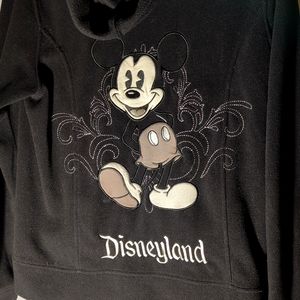 Disneyland Mickey Fleece zip up hoodie Size L